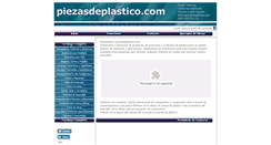 Desktop Screenshot of piezasdeplastico.com